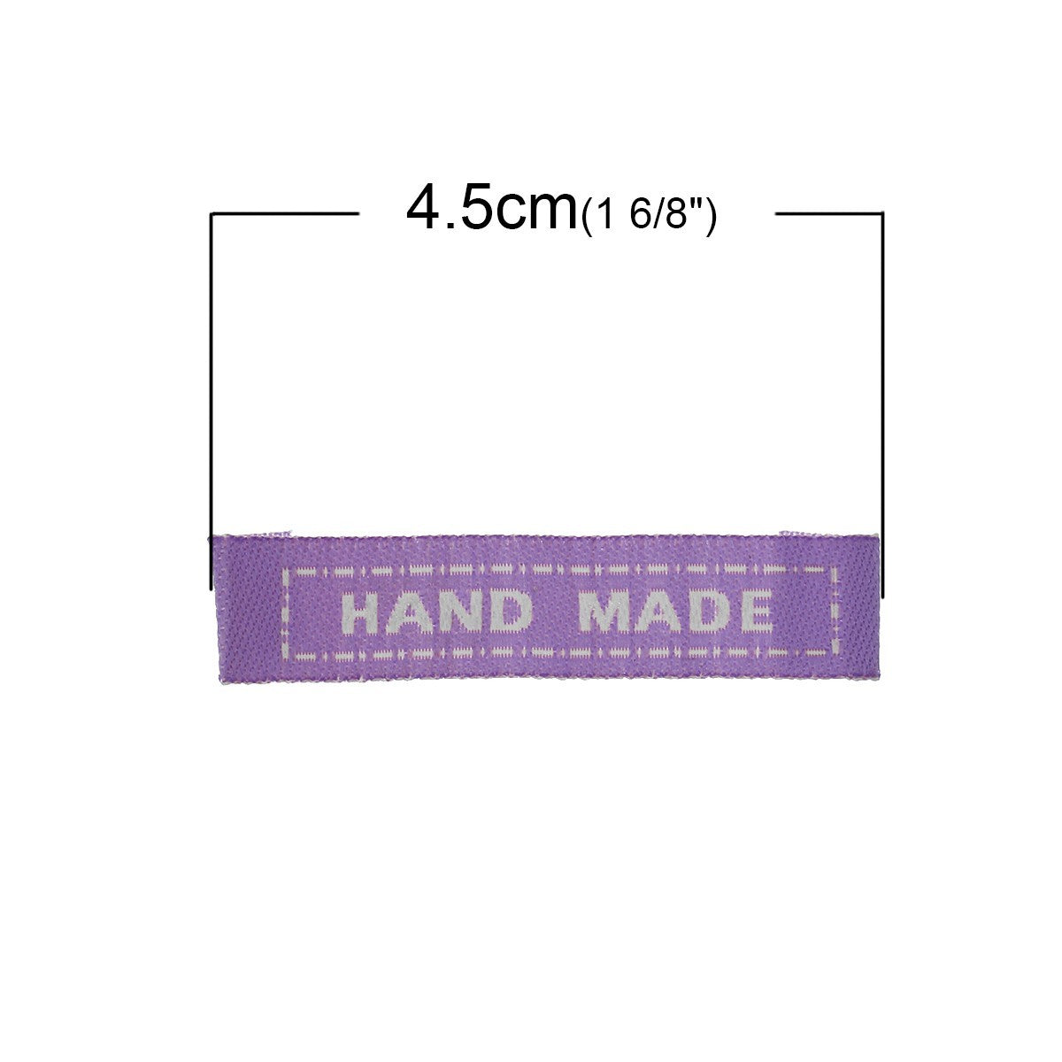 Labels Purple "HAND MADE" 45mm x 10mm (10pcs)