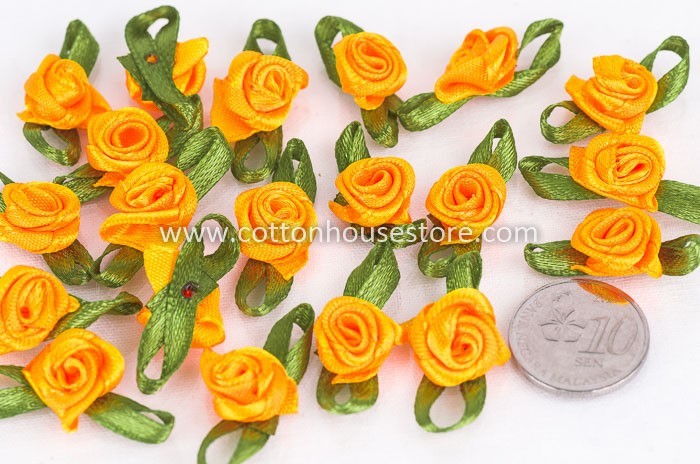 Rose Flower Yellow Orange 016