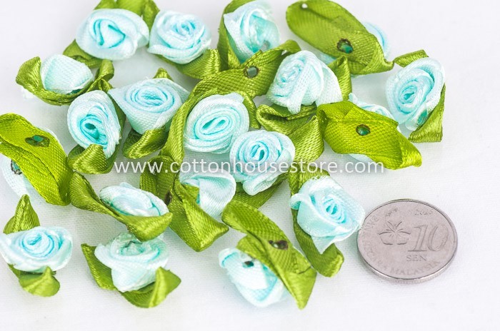 Rose Flower Light Blue 013