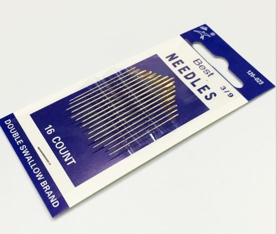 16pcs Sewing Needle Gold Eye