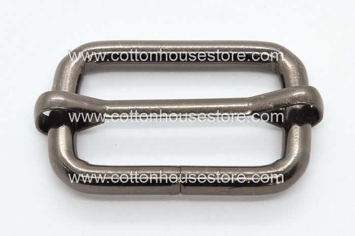 Adjustable Buckle 42mm Outer / 32mm Inside Gunmetal THICK & LARGE 2pc DIY Bag Making Beg