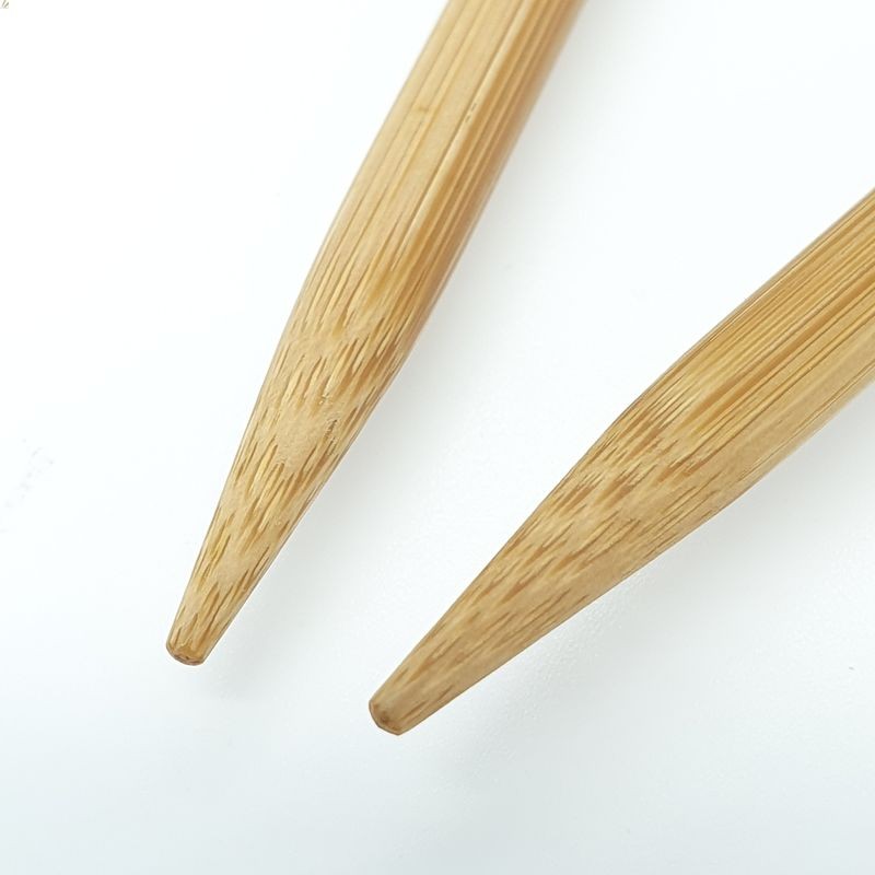 Bamboo CN 26cm Circular Knitting Needles Jarum Kait Single Size