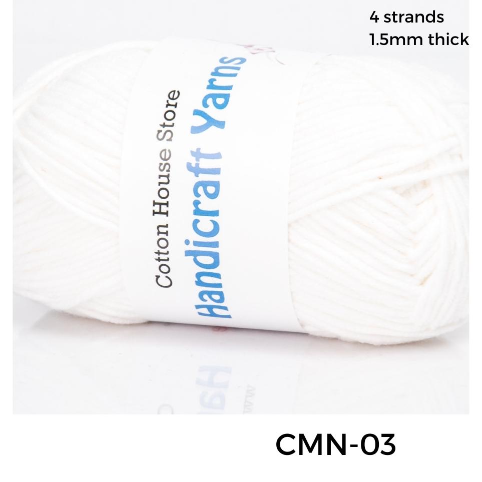 Cotton Mini 40-50g 4ply 1.5mm Milk Cotton Amigurumi Baby Benang Kait Yarn CMN