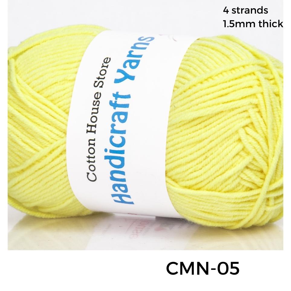 Cotton Mini 40-50g 4ply 1.5mm Milk Cotton Amigurumi Baby Benang Kait Yarn CMN