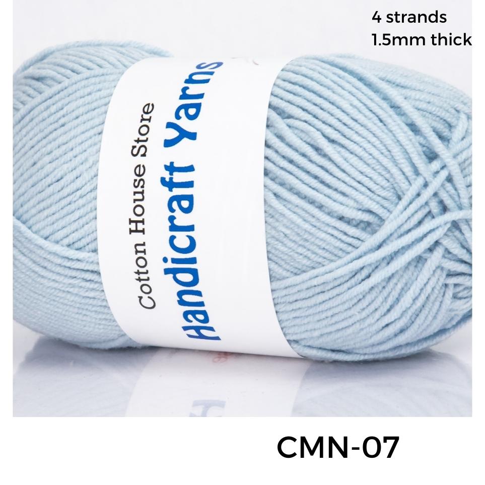 Cotton Mini 40-50g 4ply 1.5mm Milk Cotton Amigurumi Baby Benang Kait Yarn CMN