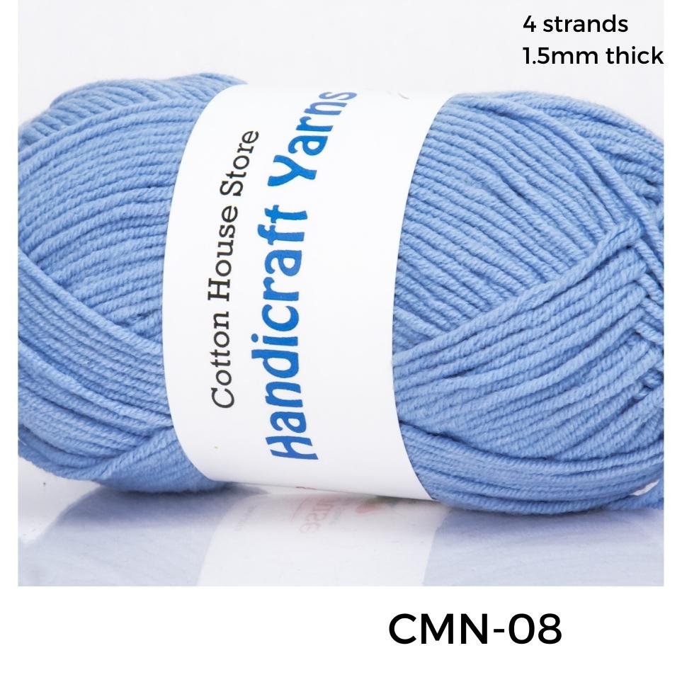 Cotton Mini 40-50g 4ply 1.5mm Milk Cotton Amigurumi Baby Benang Kait Yarn CMN