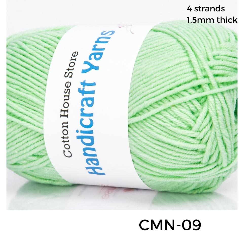 Cotton Mini 40-50g 4ply 1.5mm Milk Cotton Amigurumi Baby Benang Kait Yarn CMN