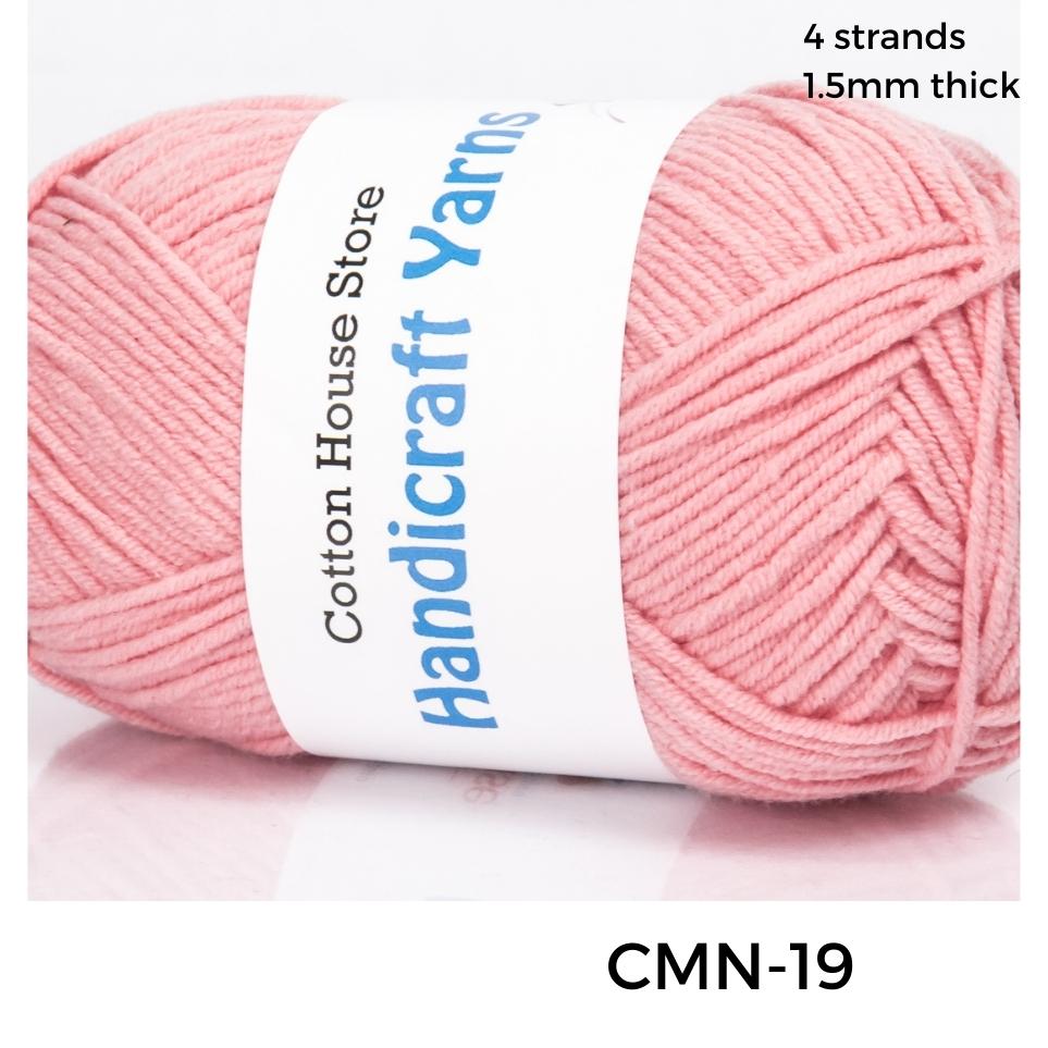 Cotton Mini 40-50g 4ply 1.5mm Milk Cotton Amigurumi Baby Benang Kait Yarn CMN