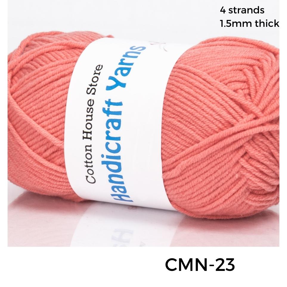 Cotton Mini 40-50g 4ply 1.5mm Milk Cotton Amigurumi Baby Benang Kait Yarn CMN