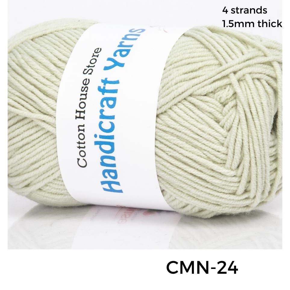 Cotton Mini 40-50g 4ply 1.5mm Milk Cotton Amigurumi Baby Benang Kait Yarn CMN