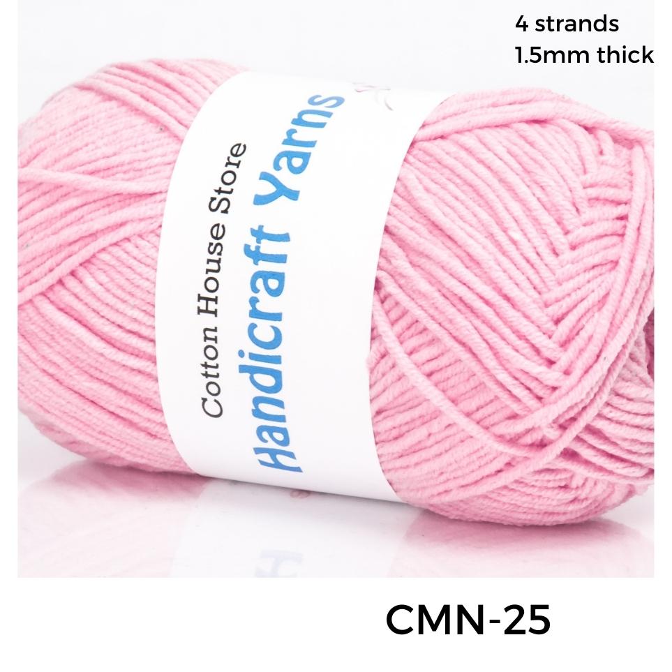 Cotton Mini 40-50g 4ply 1.5mm Milk Cotton Amigurumi Baby Benang Kait Yarn CMN