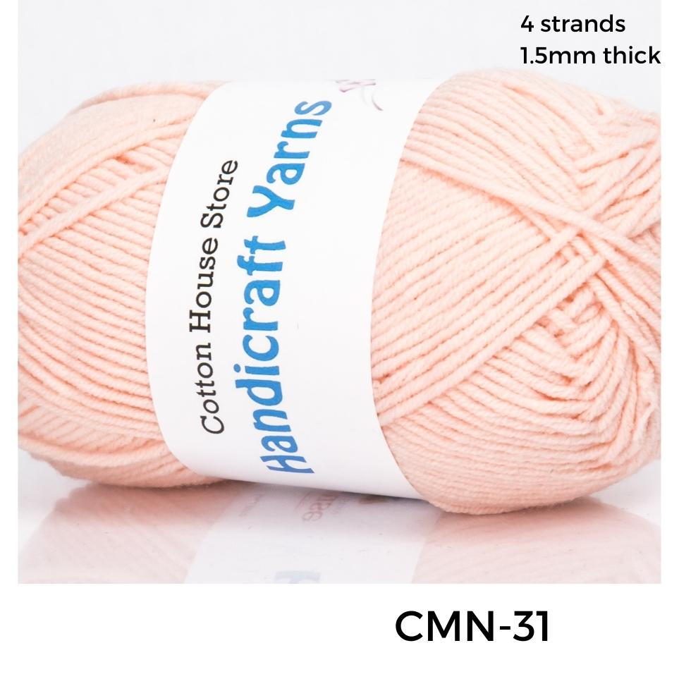 Cotton Mini 40-50g 4ply 1.5mm Milk Cotton Amigurumi Baby Benang Kait Yarn CMN