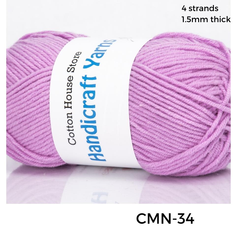 Cotton Mini 40-50g 4ply 1.5mm Milk Cotton Amigurumi Baby Benang Kait Yarn CMN