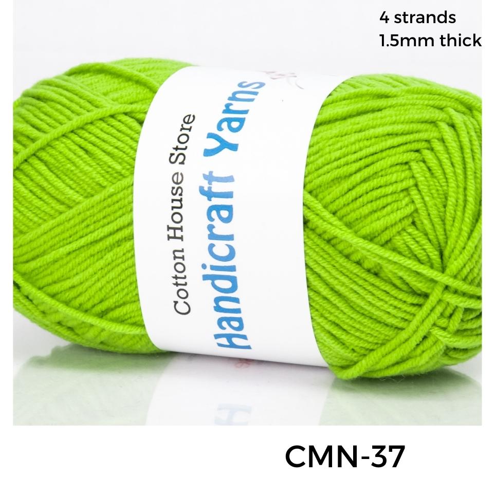 Cotton Mini 40-50g 4ply 1.5mm Milk Cotton Amigurumi Baby Benang Kait Yarn CMN