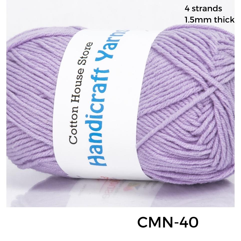 Cotton Mini 40-50g 4ply 1.5mm Milk Cotton Amigurumi Baby Benang Kait Yarn CMN