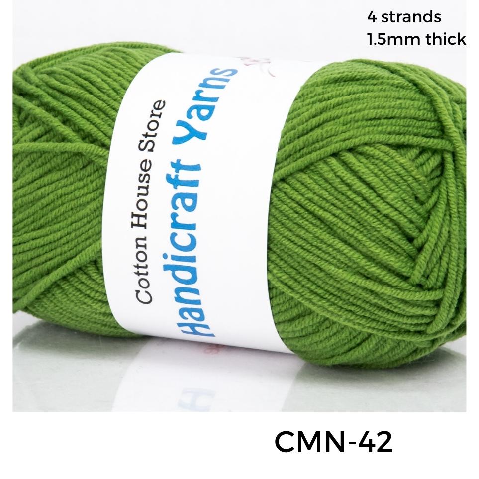 Cotton Mini 40-50g 4ply 1.5mm Milk Cotton Amigurumi Baby Benang Kait Yarn CMN