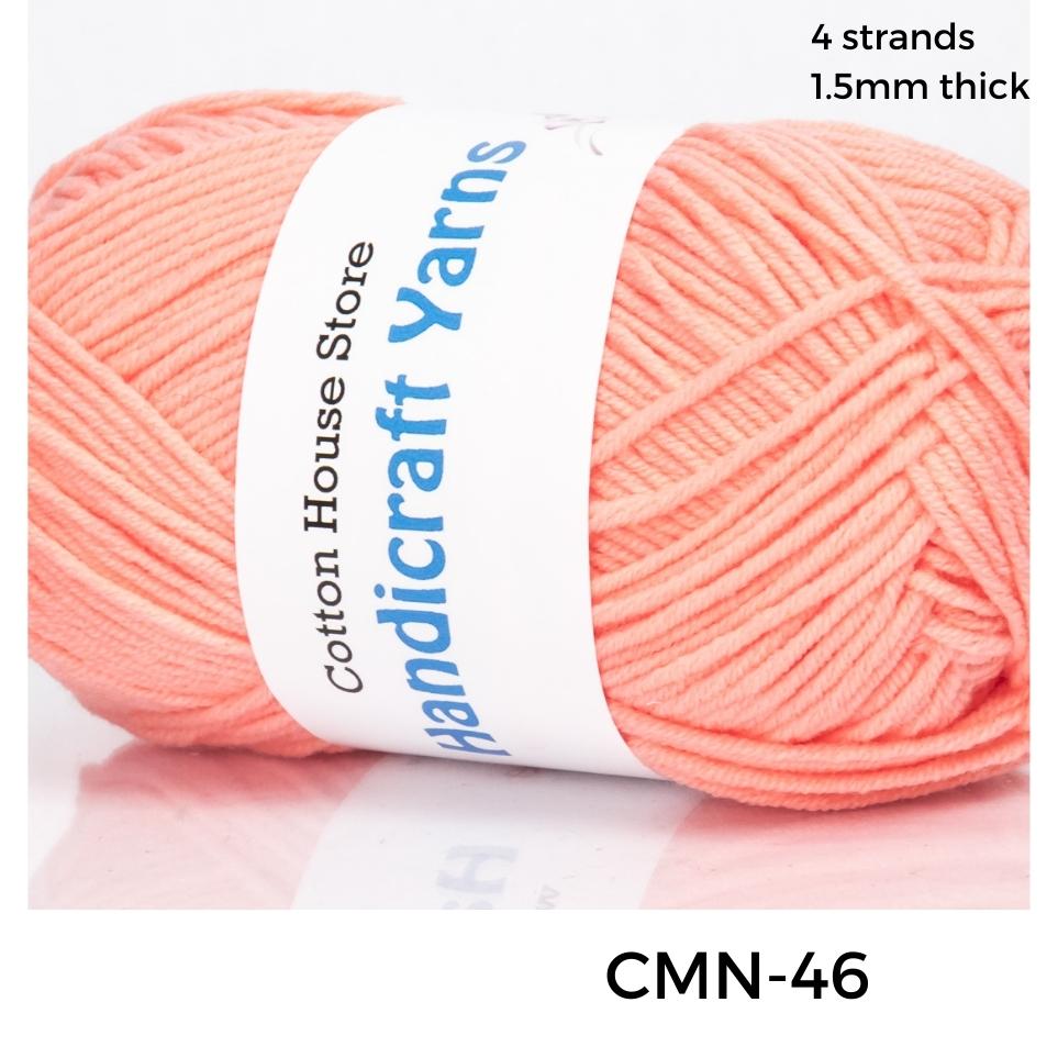 Cotton Mini 40-50g 4ply 1.5mm Milk Cotton Amigurumi Baby Benang Kait Yarn CMN