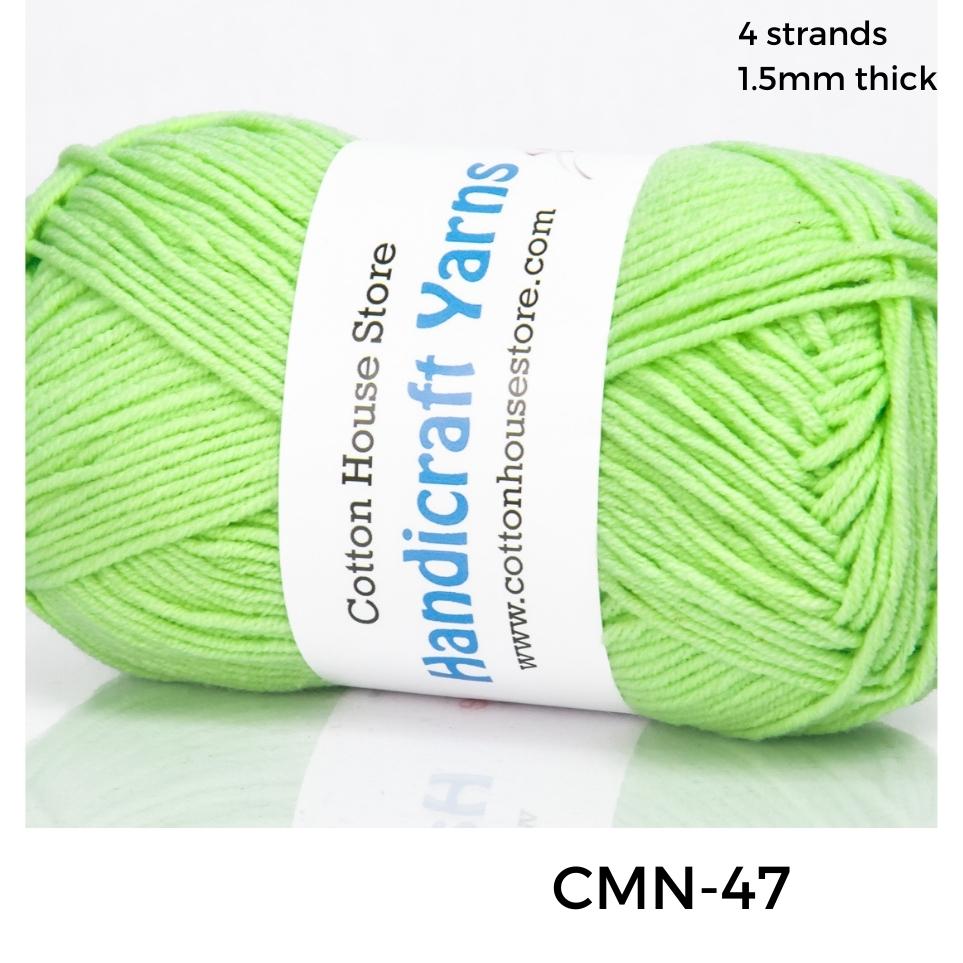 Cotton Mini 40-50g 4ply 1.5mm Milk Cotton Amigurumi Baby Benang Kait Yarn CMN