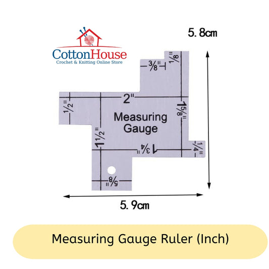 Metal Measuring Gauge Ruler for Sewing Quilting Craft