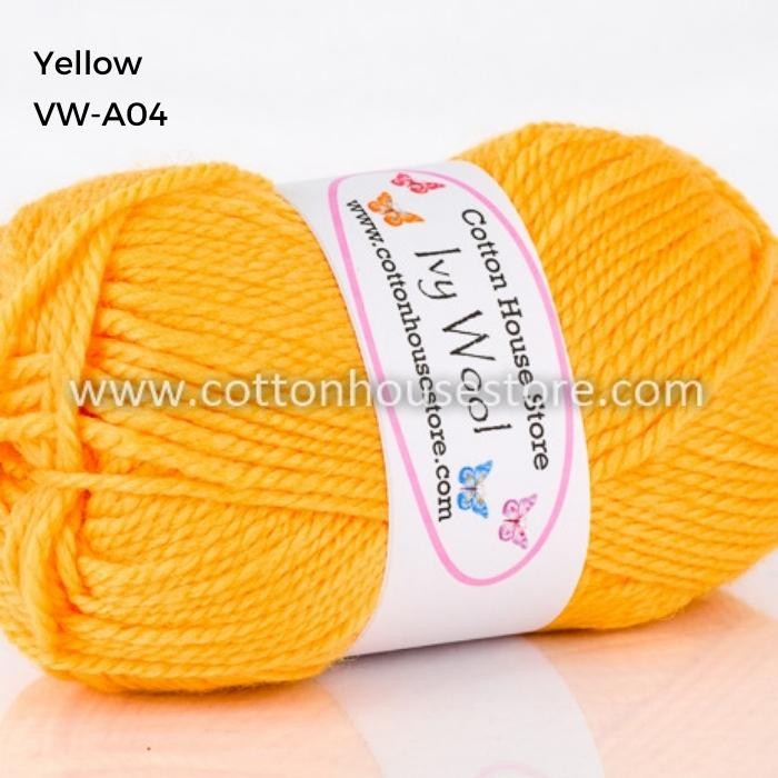 Ivy Wool 100g 3mm Benang Kait Yarn VW