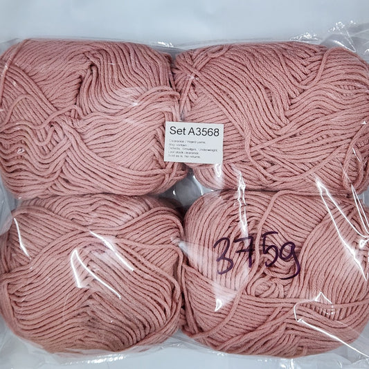 Cloud Soft Acrylic CSA Clearance / Reject yarns (4 balls per pack) Benang Kait