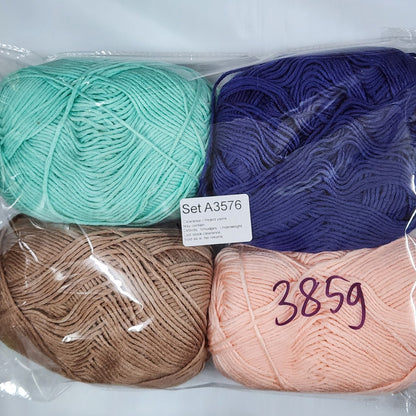 Soft Baby Acrylic SBC Clearance / Reject yarns (4 balls per pack) Benang Kait