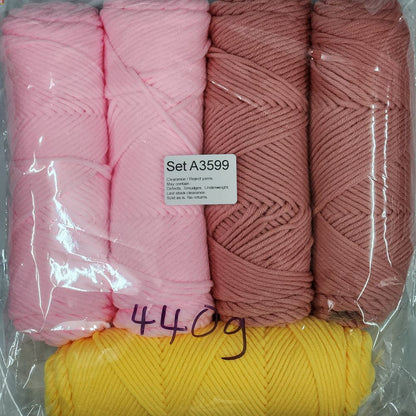 Economy Cotton ECA2 Clearance / Reject yarns (5 balls per pack) Benang Kait