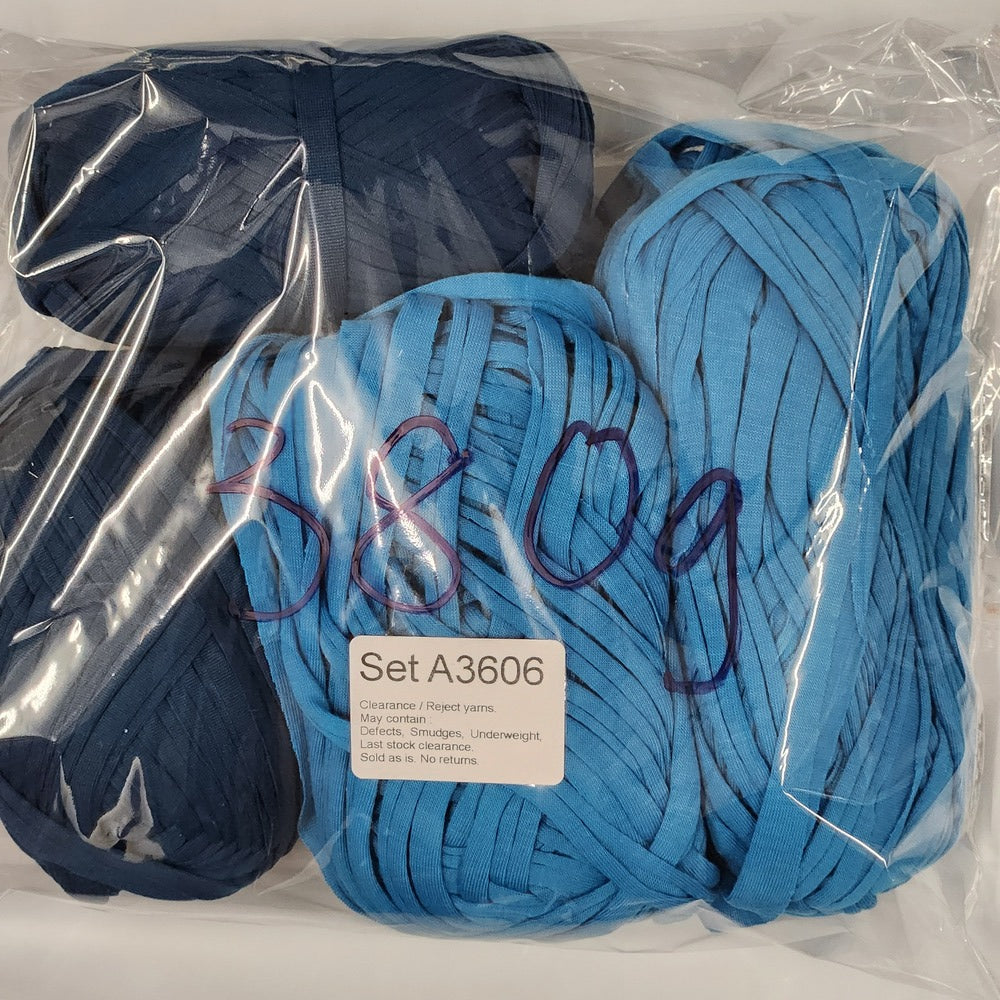 T-Shirt Yarn TSP Clearance / Reject yarns (4 balls per pack) Benang Kait