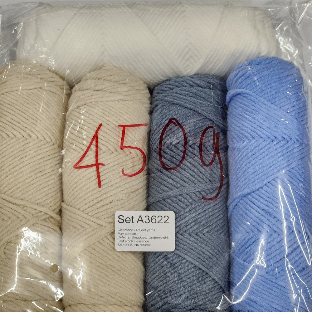 Economy Cotton ECA2 Clearance / Reject yarns (5 balls per pack) Benang Kait