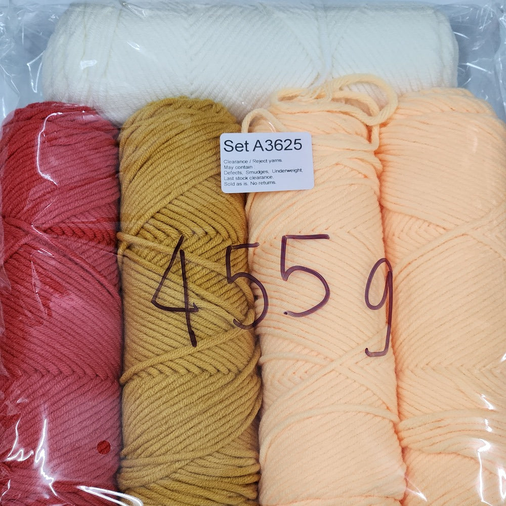 Economy Cotton ECA2 Clearance / Reject yarns (5 balls per pack) Benang Kait