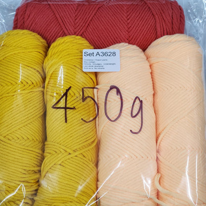 Economy Cotton ECA2 Clearance / Reject yarns (5 balls per pack) Benang Kait