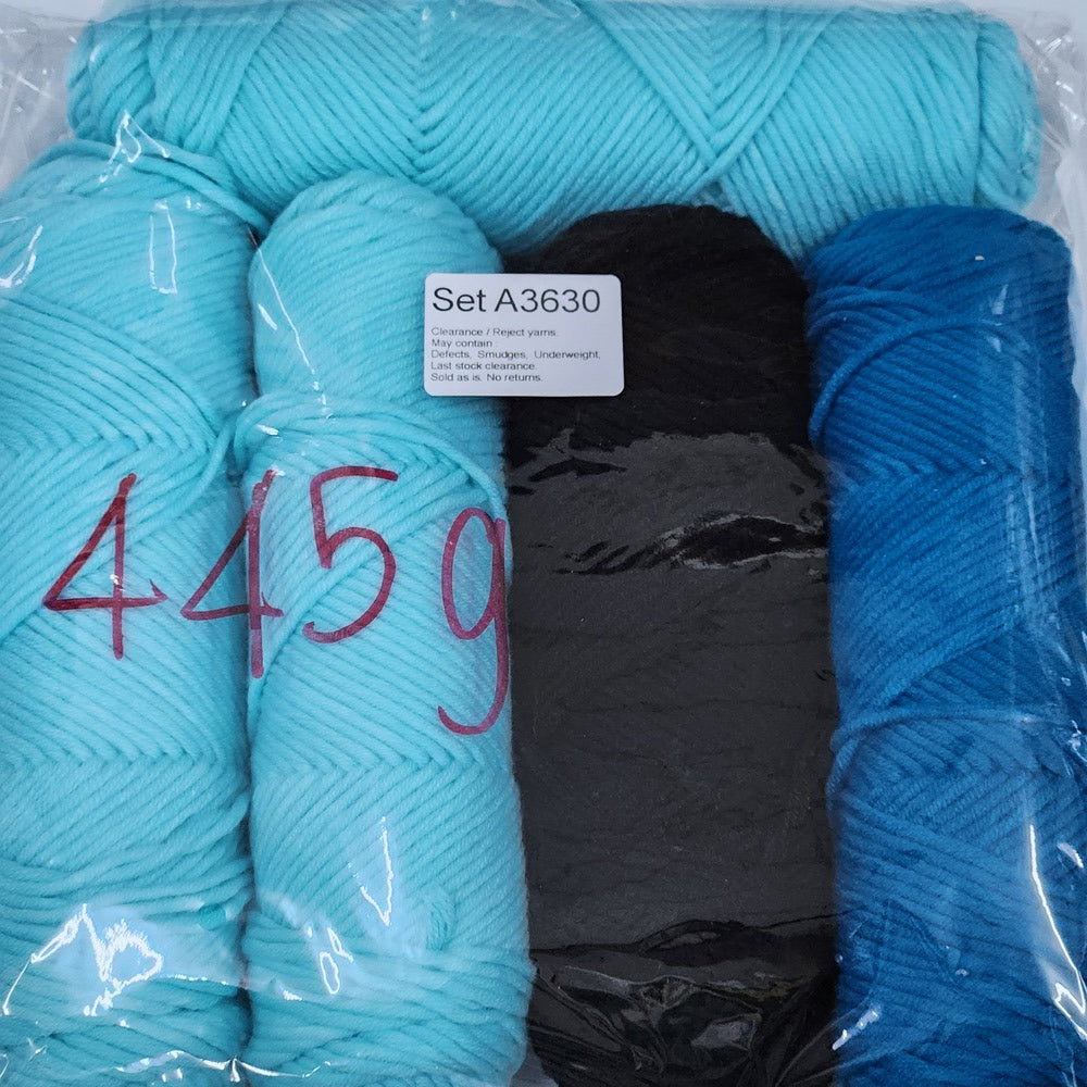 Economy Cotton ECA2 Clearance / Reject yarns (5 balls per pack) Benang Kait