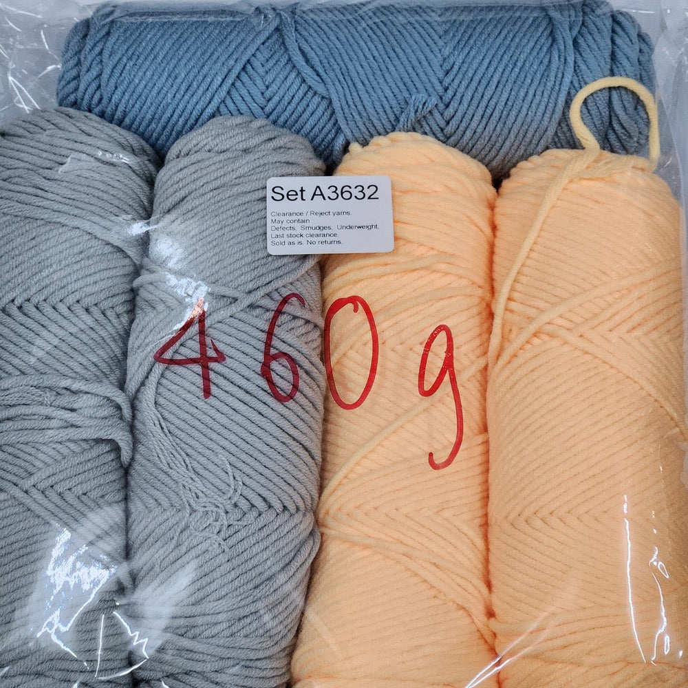 Economy Cotton ECA2 Clearance / Reject yarns (5 balls per pack) Benang Kait