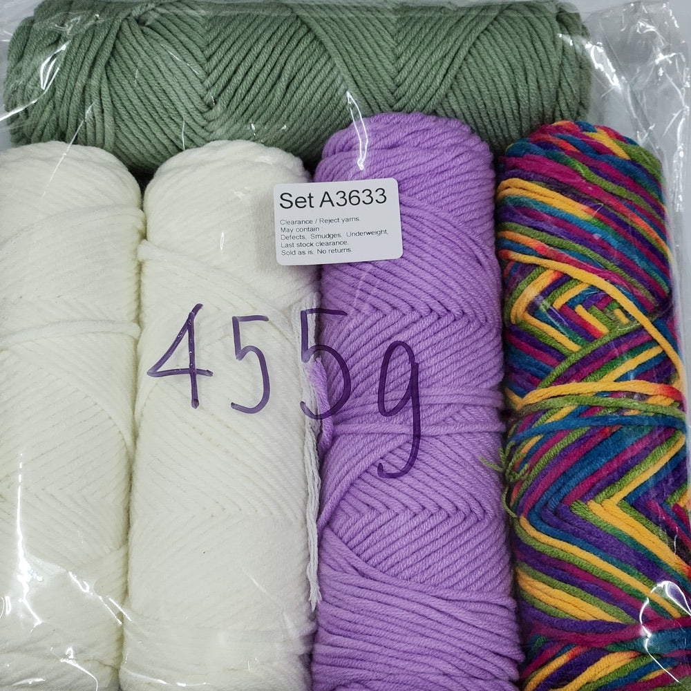 Economy Cotton ECA2 Clearance / Reject yarns (5 balls per pack) Benang Kait