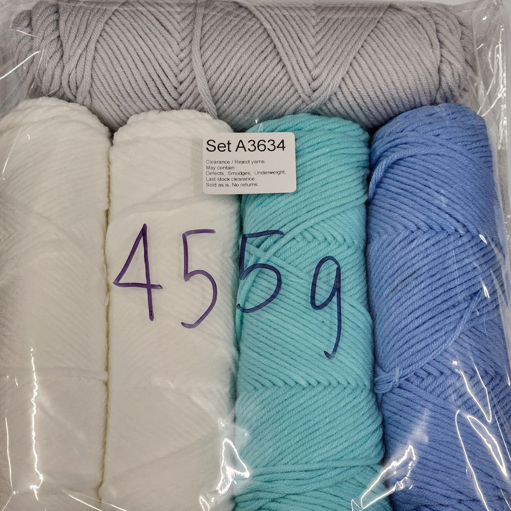 Economy Cotton ECA2 Clearance / Reject yarns (5 balls per pack) Benang Kait