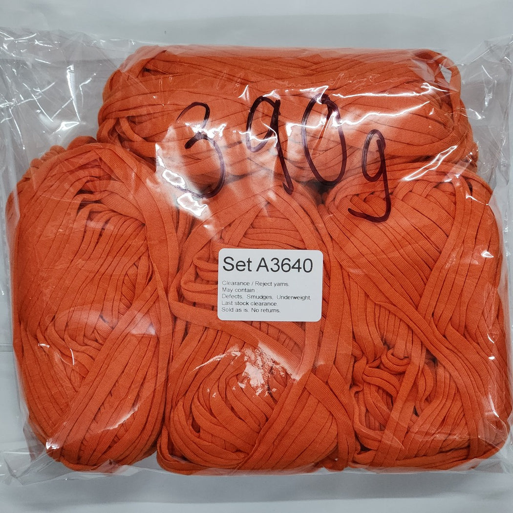 T-Shirt Yarn TSP Clearance / Reject yarns (4 balls per pack) Benang Kait