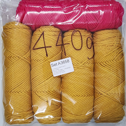 Economy Cotton ECA2 Clearance / Reject yarns (5 balls per pack) Benang Kait