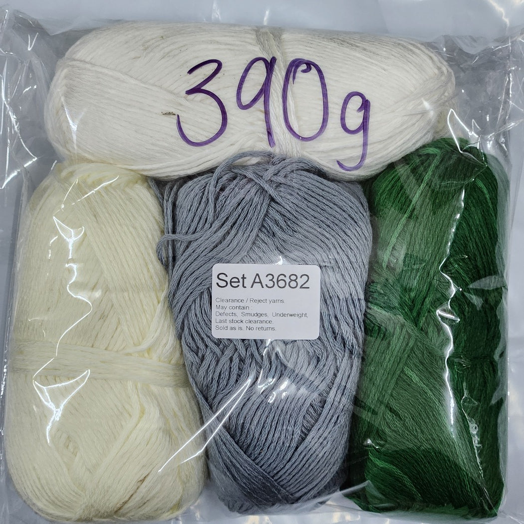 Soft Baby Acrylic SBC Clearance / Reject yarns (4 balls per pack) Benang Kait