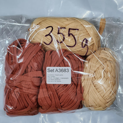 T-Shirt Yarn TSP Clearance / Reject yarns (4 balls per pack) Benang Kait