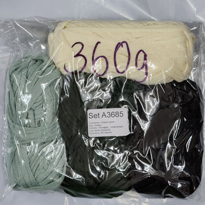 T-Shirt Yarn TSP Clearance / Reject yarns (4 balls per pack) Benang Kait