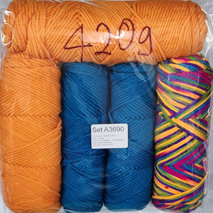 Economy Cotton ECA2 Clearance / Reject yarns (5 balls per pack) Benang Kait