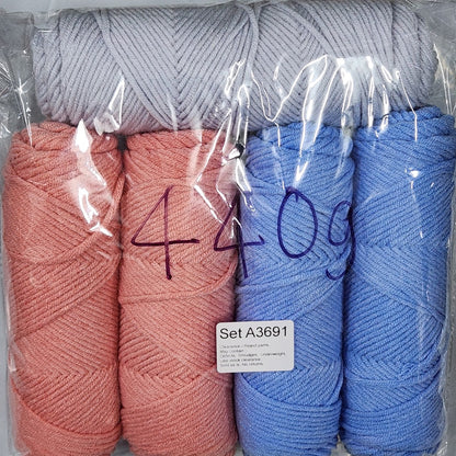 Economy Cotton ECA2 Clearance / Reject yarns (5 balls per pack) Benang Kait