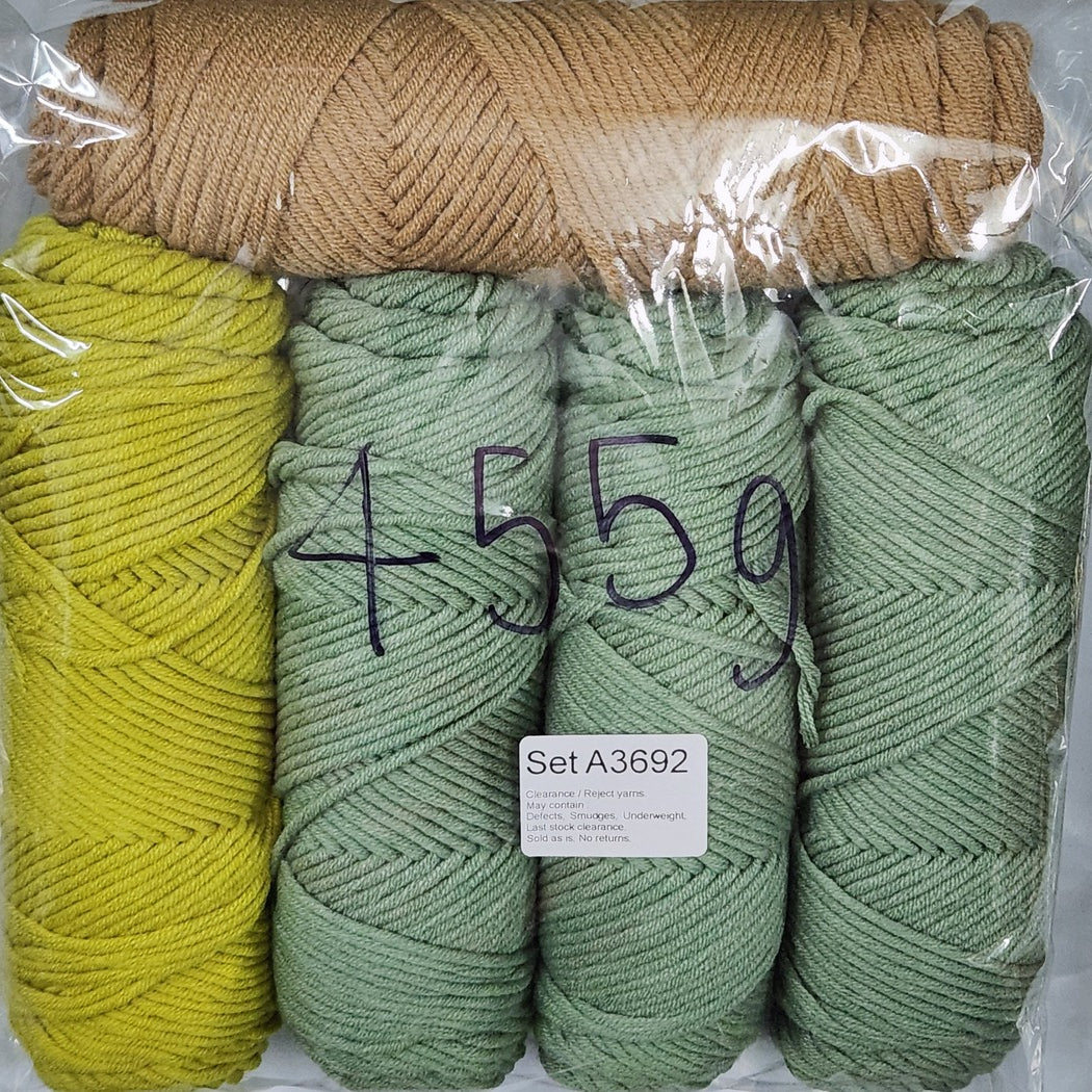 Economy Cotton ECA2 Clearance / Reject yarns (5 balls per pack) Benang Kait