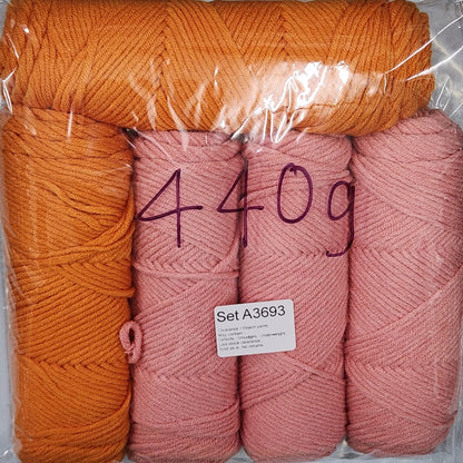 Economy Cotton ECA2 Clearance / Reject yarns (5 balls per pack) Benang Kait