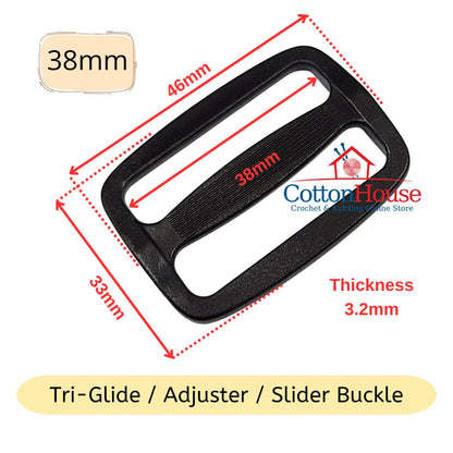 Buckles Side Release Tri-Glide Snap Lock Adjuster Slide Bag DIY Bag Making Beg