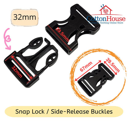 Buckles Side Release Tri-Glide Snap Lock Adjuster Slide Bag DIY Bag Making Beg