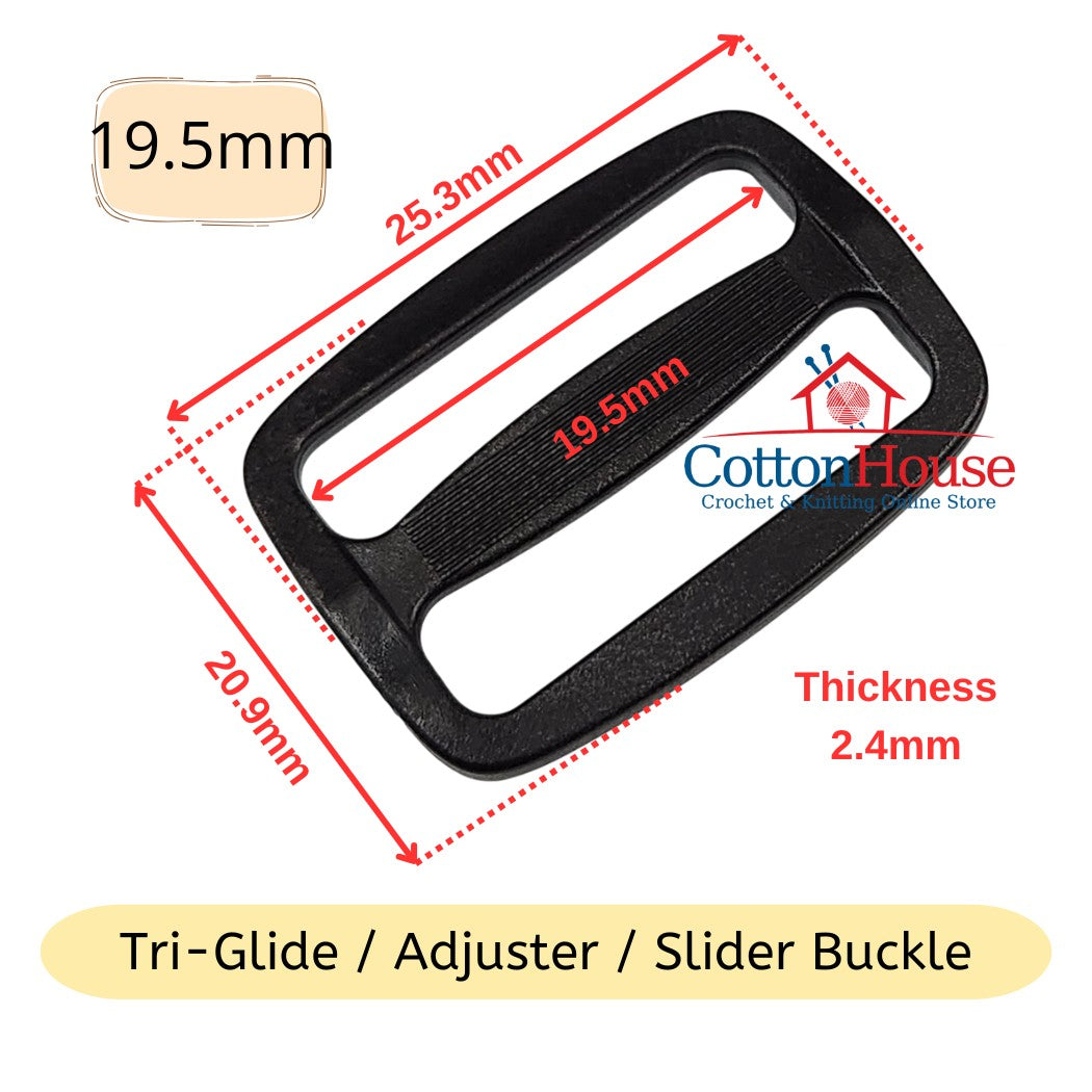 Buckles Side Release Tri-Glide Snap Lock Adjuster Slide Bag DIY Bag Making Beg
