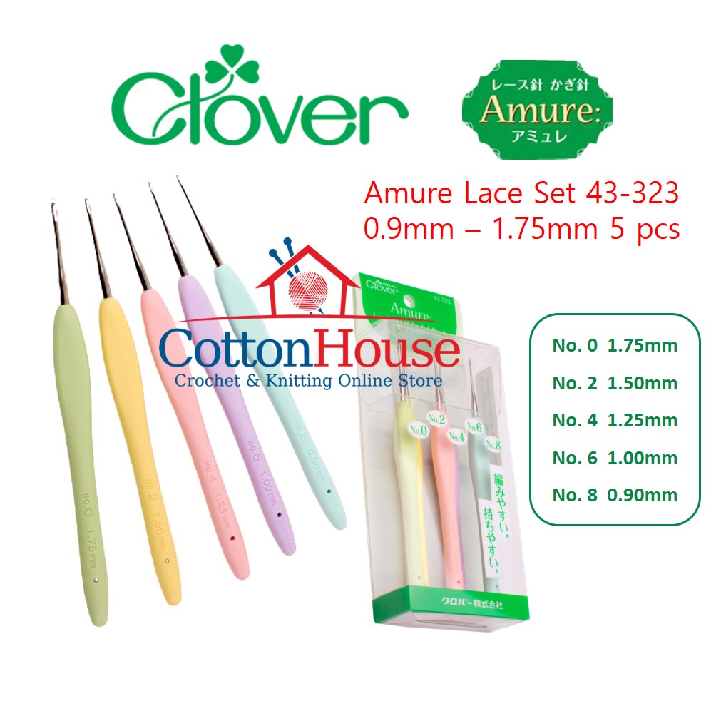 Clover 43-321 Amule Key Needles Set, Multiple Colors