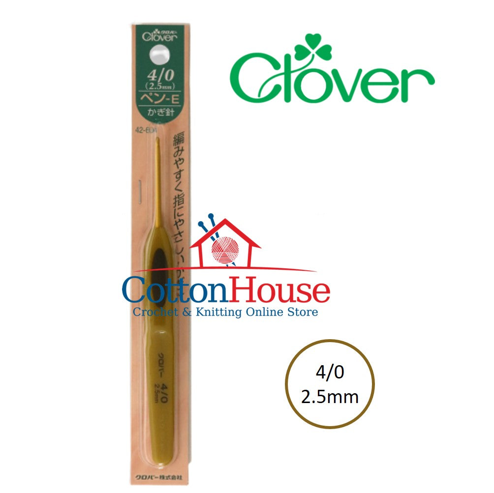Clover Amure Soft Touch 0.6mm to 15.0mm Crochet Hook Single Size Lace Jumbo Original Japan Jarum Kait