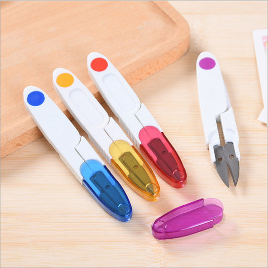 Mini Craft Arts Cutter Scissors Cross Stitch Safety Sewing DIY Colorful Gunting